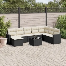 Set de sofás de jardín 8 piezas y cojines ratán sintético negro by , Garden sets - Ref: Foro24-3219356, Price: 505,50 €, Disc...