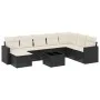 Set de sofás de jardín 8 piezas y cojines ratán sintético negro by , Garden sets - Ref: Foro24-3219356, Price: 505,50 €, Disc...