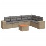 Juego de sofás de jardín con cojines beige 8 pzas ratán PE by , Garden sets - Ref: Foro24-3225478, Price: 484,22 €, Discount: %