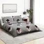Bettbezug-Set aus grauer Baumwolle 200x200 cm von , Bettbezüge - Ref: Foro24-136466, Preis: 25,47 €, Rabatt: %