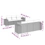 Gartensofagarnitur 7-teilig mit Kissen aus synthetischem Rattan in Beige. von , Gartensets - Ref: Foro24-3225337, Preis: 504,...