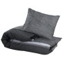 Dunkelgraues Bettbezug-Set aus Baumwolle, 240x220 cm. von , Bettbezüge - Ref: Foro24-136479, Preis: 31,86 €, Rabatt: %
