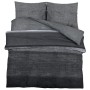 Dunkelgraues Bettbezug-Set aus Baumwolle 155x220 cm von , Bettbezüge - Ref: Foro24-136485, Preis: 35,76 €, Rabatt: %