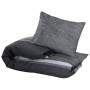 Juego de funda nórdica algodón gris oscuro 155x220 cm by , Duvet covers - Ref: Foro24-136485, Price: 35,76 €, Discount: %