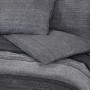 Juego de funda nórdica algodón gris oscuro 155x220 cm by , Duvet covers - Ref: Foro24-136485, Price: 35,76 €, Discount: %