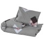 Bettbezug-Set aus grauer Baumwolle, 200x220 cm. von , Bettbezüge - Ref: Foro24-136472, Preis: 25,33 €, Rabatt: %