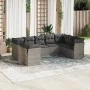 Gartenmöbel-Set 9-teilig mit grauen Polstern aus synthetischem Rattan von , Gartensets - Ref: Foro24-3218130, Preis: 526,64 €...