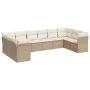Juego de sofás jardín con cojines beige 10 pzas ratán sintético by , Garden sets - Ref: Foro24-3218198, Price: 658,02 €, Disc...