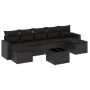 Set de sofás de jardín 8 piezas y cojines ratán sintético negro by , Garden sets - Ref: Foro24-3219335, Price: 449,43 €, Disc...
