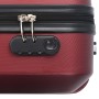 Hartschalenkoffer-Set Trolley-Räder 3-teilig rot rot ABS von vidaXL, Koffer - Ref: Foro24-91874, Preis: 108,45 €, Rabatt: %