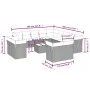 Gartensofagarnitur 14-teilig mit schwarzen Polstern aus synthetischem Rattan. von , Gartensets - Ref: Foro24-3250395, Preis: ...