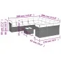 12-teiliges Gartensofa-Set und braune synthetische Rattankissen von , Gartensets - Ref: Foro24-3250258, Preis: 793,06 €, Raba...