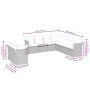 9-teiliges Gartensofa-Set mit beigen synthetischen Rattankissen von , Gartensets - Ref: Foro24-3249678, Preis: 613,60 €, Raba...