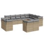 Set de sofás de jardín 12 pzas y cojines ratán sintético marrón de , Conjuntos de jardín - Ref: Foro24-3250368, Precio: 851,8...