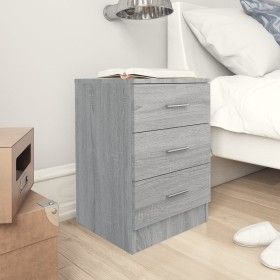Mesita de noche madera contrachapada gris Sonoma 38x35x56 cm de vidaXL, Mesitas de noche - Ref: Foro24-815323, Precio: 62,45 ...