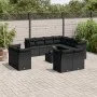 Gartensofa-Set 12-teilig mit schwarzen synthetischen Rattankissen von , Gartensets - Ref: Foro24-3250354, Preis: 851,51 €, Ra...