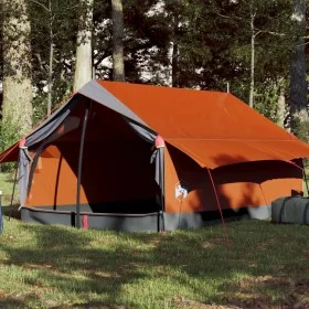 Gray and orange waterproof 2-person tent by , tents - Ref: Foro24-94361, Price: 57,02 €, Discount: %