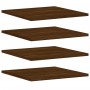Wandregale, 4 Stück, Holzwerkstoff, braune Eiche, 40 x 50 x 1,5 cm von , Regale und Regale - Ref: Foro24-838223, Preis: 38,78...
