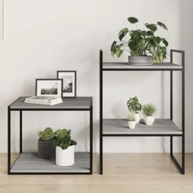 Wall shelves 4 pcs Sonoma gray engineered wood 40x50x1.5 cm by , Shelves and shelves - Ref: Foro24-838221, Price: 38,31 €, Di...