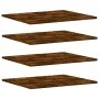 Wandregale, 4 Stück, Holzwerkstoff, Raucheiche, 60 x 50 x 1,5 cm von , Regale und Regale - Ref: Foro24-838249, Preis: 39,00 €...