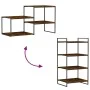 Wandregale, 4 Stück, Holzwerkstoff, Raucheiche, 60 x 50 x 1,5 cm von , Regale und Regale - Ref: Foro24-838249, Preis: 39,00 €...