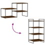 Wandregale, 4 Stück, Holzwerkstoff, Raucheiche, 60 x 50 x 1,5 cm von , Regale und Regale - Ref: Foro24-838249, Preis: 39,58 €...
