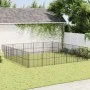 Hundelaufstall mit 20 schwarz verzinkten Stahlplatten von , Hundehütten - Ref: Foro24-3209556, Preis: 482,49 €, Rabatt: %