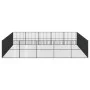 Hundelaufstall mit 20 schwarz verzinkten Stahlplatten von , Hundehütten - Ref: Foro24-3209556, Preis: 482,49 €, Rabatt: %