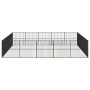 Hundelaufstall mit 20 schwarz verzinkten Stahlplatten von , Hundehütten - Ref: Foro24-3209556, Preis: 492,55 €, Rabatt: %