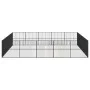 Hundelaufstall mit 20 schwarz verzinkten Stahlplatten von , Hundehütten - Ref: Foro24-3209556, Preis: 482,49 €, Rabatt: %