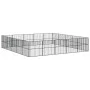 Hundelaufstall mit 20 schwarz verzinkten Stahlplatten von , Hundehütten - Ref: Foro24-3209556, Preis: 482,49 €, Rabatt: %