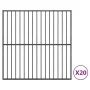 Hundelaufstall mit 20 schwarz verzinkten Stahlplatten von , Hundehütten - Ref: Foro24-3209556, Preis: 482,49 €, Rabatt: %