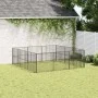 Hundelaufstall mit 12 schwarz verzinkten Stahlplatten von , Hundehütten - Ref: Foro24-3209554, Preis: 297,55 €, Rabatt: %