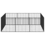 Hundelaufstall mit 12 schwarz verzinkten Stahlplatten von , Hundehütten - Ref: Foro24-3209554, Preis: 297,55 €, Rabatt: %
