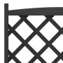Planter with trellis and wheels solid black fir wood by , Pots and planters - Ref: Foro24-3207655, Price: 156,90 €, Discount: %
