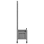 Planter with trellis and wheels solid gray fir wood by , Pots and planters - Ref: Foro24-3207648, Price: 85,10 €, Discount: %
