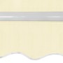 Toldo plegable de operación manual 600 cm color crema