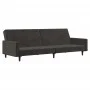 Dark gray velvet 2-seater sofa bed by , Sofas - Ref: Foro24-375738, Price: 255,01 €, Discount: %