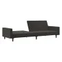 Dark gray velvet 2-seater sofa bed by , Sofas - Ref: Foro24-375738, Price: 255,01 €, Discount: %