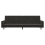 Dark gray velvet 2-seater sofa bed by , Sofas - Ref: Foro24-375738, Price: 259,81 €, Discount: %