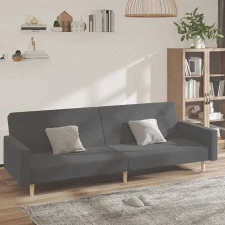 2 seater sofa bed light gray fabric by , Sofas - Ref: Foro24-375727, Price: 258,25 €, Discount: %