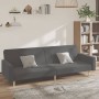 Sofá cama de 2 plazas tela gris claro