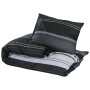 Black and white cotton duvet cover set 140x200 cm by , Duvet covers - Ref: Foro24-136492, Price: 24,10 €, Discount: %