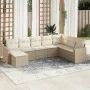Garden sofa set with beige cushions 8 pcs PE rattan by , Garden sets - Ref: Foro24-3219348, Price: 545,52 €, Discount: %