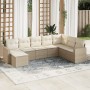 Gartensofa-Set mit beigen Kissen 8 Stück PE-Rattan von , Gartensets - Ref: Foro24-3219348, Preis: 506,52 €, Rabatt: %