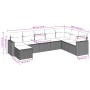 Juego de sofás de jardín con cojines beige 8 pzas ratán PE de , Conjuntos de jardín - Ref: Foro24-3219348, Precio: 506,52 €, ...