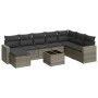9-piece garden furniture set and gray synthetic rattan cushions by , Garden sets - Ref: Foro24-3219360, Price: 513,54 €, Disc...
