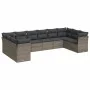10-teilige Gartensofagarnitur mit grauen synthetischen Rattankissen von , Gartensets - Ref: Foro24-3218200, Preis: 581,76 €, ...