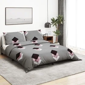 Graues Bettbezug-Set aus Baumwolle, 140 x 200 cm von , Bettbezüge - Ref: Foro24-136465, Preis: 20,73 €, Rabatt: %