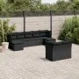 8-teiliges Gartensofa-Set und schwarze synthetische Rattankissen von , Gartensets - Ref: Foro24-3218305, Preis: 575,78 €, Rab...